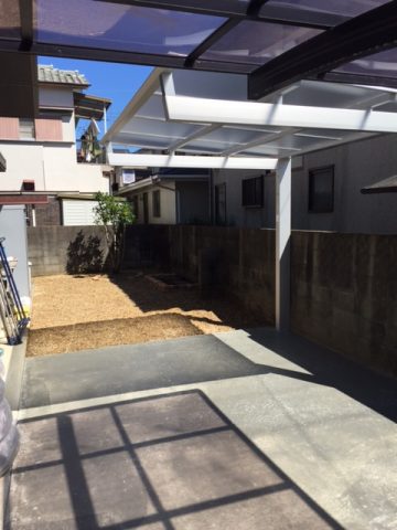 【AFTER】自転車置き場施工