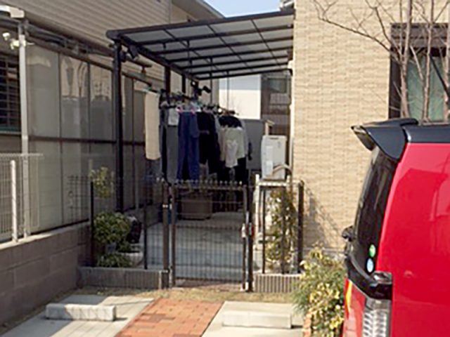 【BEFORE】フェンス施工